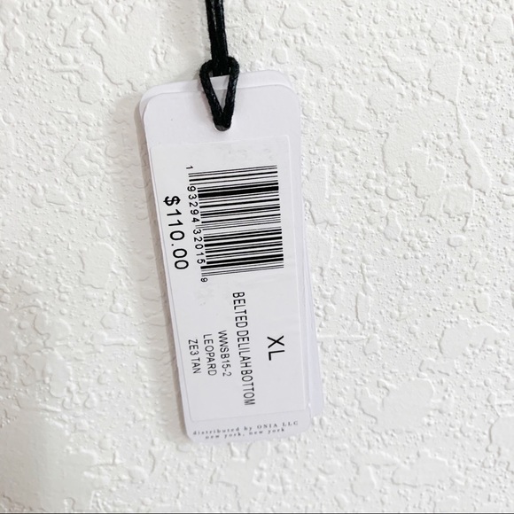 WeWoreWhat Belted Delilah Bikini Bottom Leopard XL - Picture 9 of 12